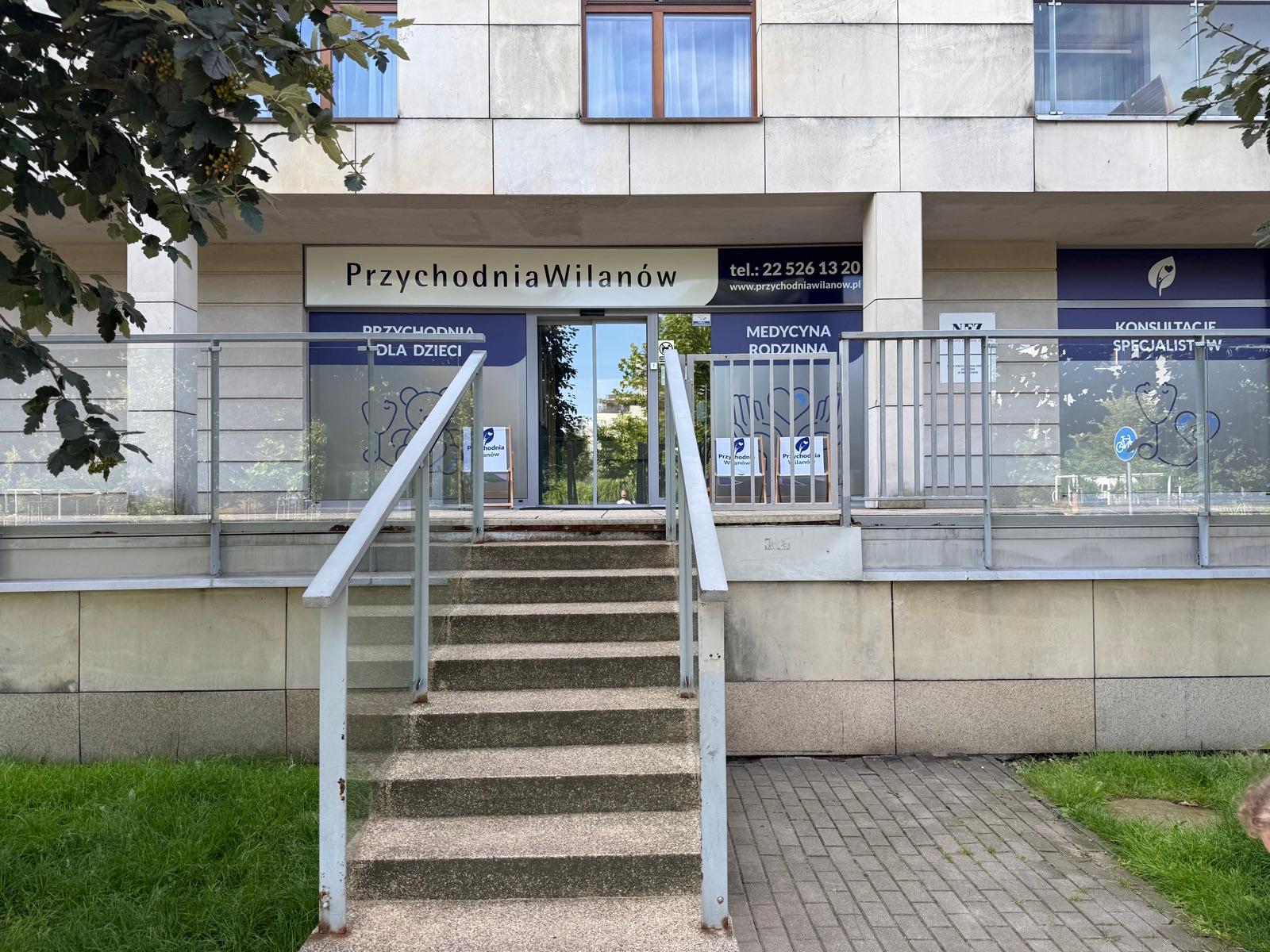 Wilanów Clinic on Sarmacka Street: NFZ care, private visits and pediatrics